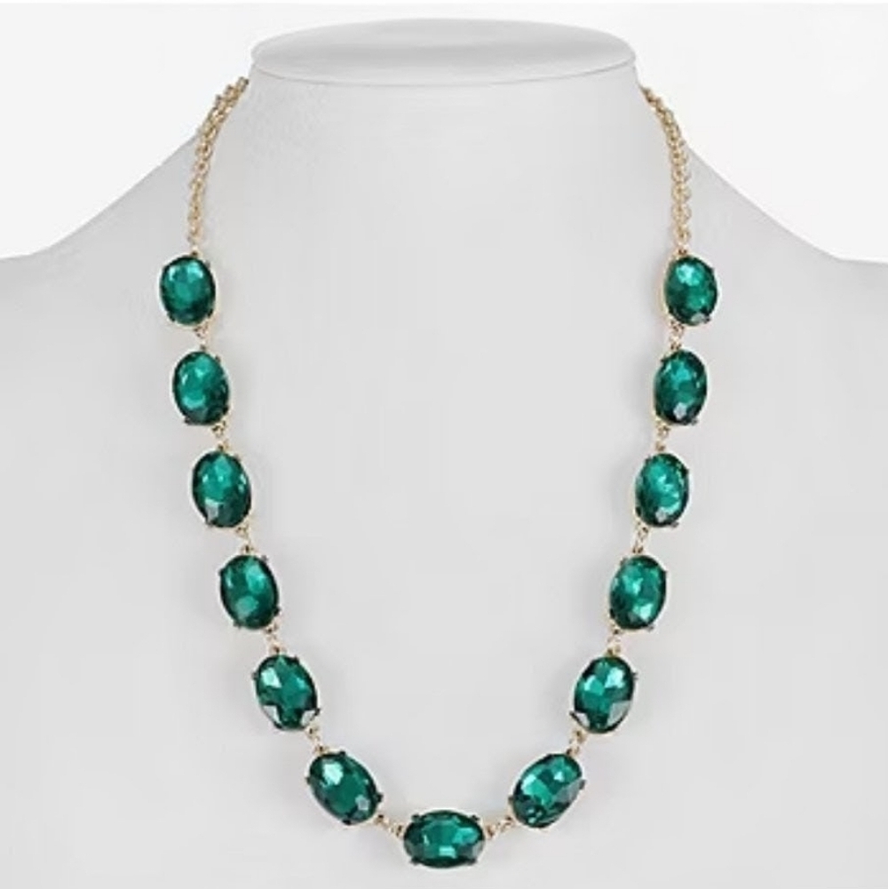 Monet Green Statement Necklace